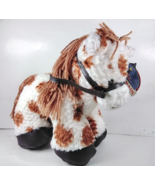 Montana First &amp; Main Plush Horse Pony w Yarn Hair, Reins 9.5&quot; Stuffed An... - £7.70 GBP
