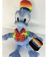 Donald Duck  COLLECTION by Just Play 10&quot; LGBTQ+ Pride DISNEY RAINBOW - $15.72