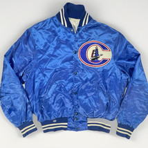 Columbus Clippers VTG 80s Satin Jacket Mens L Milb Minor League Dugout S... - $195.88