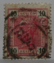 Vintage Stamps Austria Austrian 10 H Ten Heller Joseph Josef Osterreich X1 B16 - £1.38 GBP