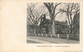 Cambridge Massachusetts Ma~Harvard UNIVERSITY-MASSACHUSETTS HALL~1900s Postcard - £7.98 GBP