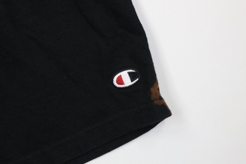Vintage Y2K Champion Mens Medium Custom Acid Wash Above Knee Shorts Black Cotton Item image 4