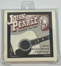 John Pearse 80/20 Bronze Wound Light Gauge Acoustic Guitar Strings Set #... - £7.83 GBP