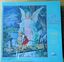 Safe Crossing Quadriga 550 Pc SunsOut Religious Angel Children Jigsaw Pu... - £19.97 GBP