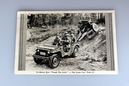 No Matter How &quot;Tough The Goin&quot; - The Jeeps Can &quot;Take It&quot; WWII US Army Po... - £11.89 GBP
