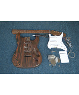 Semi Finished ST Shaped Electric Guitar,Zebra Wood Body&amp;Neck SD129 - $363.11 CAD