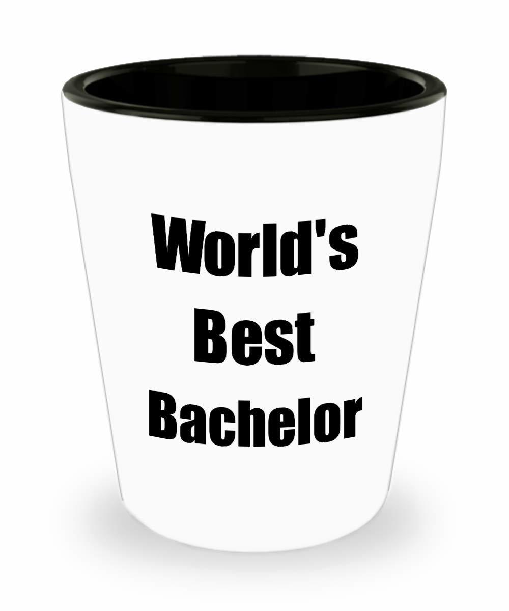Bachelor Shot Glass Worlds Best Funny Gift Idea For Liquor Lover Alcohol... - $12.84