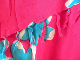 KB446 Pink Batik Kimono Plus VNeck Caftan Kaftan Tunic Blouse Top - up t... - £19.90 GBP