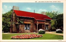 Log Cabin Palmer Park Detroit Michigan Postcard PC82 - £3.96 GBP