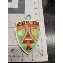 1974 Camp Berry 50 Years + 1 Boy Scouts of America Patch with strap - £10.98 GBP