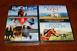 NEW Lot of 2 Double Feature DVD&#39;s - Natalie&#39;s Rose / Second Chances / Red Fury + - £5.54 GBP