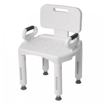 Shower Chair Bench Stool Back and Arms Medical Bath Tub Adjustable Heigh... - $65.34