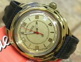 Vostok Komandirsky Russian Military Wrist Watch # 219980 NEW - £55.93 GBP+