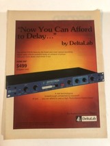 1980s Delta lab Effectron Vintage Print Ad Advertisement pa9 - £4.67 GBP
