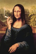 Mona Lisa Smoking a Joint Poster | Framed Art | Weed Cannabis Marijuana | NEW - £15.92 GBP