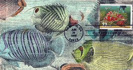 US 3320 FDC Aquarium Fish, Clown Fish hand-painted SMB Cachets ZAYIX 012... - £9.56 GBP