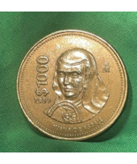 Rare! Mexico 1989 $1000 PESOS Coin (Famous Nun) Kim Juana De Asbaje Coat... - £18.19 GBP