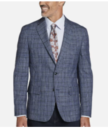 Tommy Hilfiger Men&#39;s Blue/Grey Plaid Conrad THFLEX Suit Jacket, 42 Long ... - $128.65