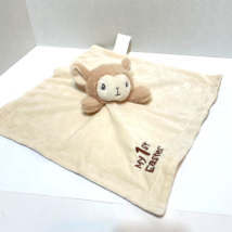 MTY International Lamb My 1st Easter Tan Baby Rattle Security Blanket Lovey - $12.60