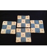 Coasters - Set of 4 - Handmade Quilted - £9.36 GBP