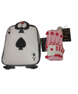 Loungefly Disney Alice In Wonderland Ace Of Spades &amp; Hearts Crossbody Ha... - $2,397.24 MXN