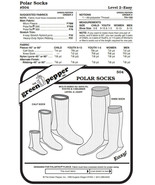 Polar Socks #504 For Adults and Children Slipper Sock Sewing Pattern (Pa... - $168.71 MXN