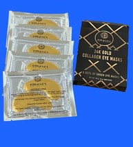 Emases Skincare 24K Gold Collagen Under Eye Masks 5 Pairs NIB - £10.27 GBP