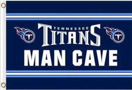 Tennessee Titans MAN CAVE Flag 3X5 Ft Polyester - $16.00