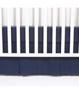 Classic Microfiber Crib Skirt With 2 Sides Pleated, Soft Breathable Dust... - £24.82 GBP