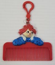 *B6) Vintage Raggedy Ann 1989 Macmillan Keychain Comb Charm - $9.89
