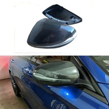 LHD Real Carbon Fiber Mirror Caps for Mercedes W205 C250 C300 C43 C63 AM... - $118.40