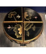 Vintage Asian Lacquered Mother-Of-Pearl 4 Pieces Tables - $470.60 CAD