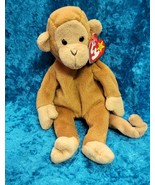 Ty Beanie Baby &quot;BONGO&quot; The Monkey Rare With Tag Errors 1995 - $57.56 MXN