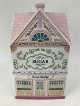 1990 The Lenox Village Fine Porcelain Sweet Shoppe SUGAR Canister Light ... - £234.87 GBP