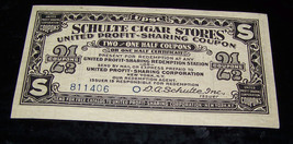 vintage coupon {schulte cigar stores} - £9.49 GBP