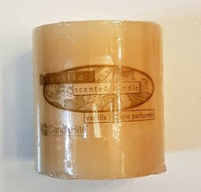 Candle-Lite Vanilla Scented Candle 2.8&quot; x 3&quot; Pillar  NEW Sealed Gift Made in USA - £7.82 GBP