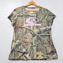 Mossy Oak Break Up Infinity Girls Large 12-14 Hunting Shirt Pink Logo - £10.98 GBP