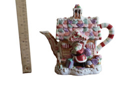 Vtg Fitz &amp; Floyd Porcelain Christmas Candy Lane Express Santas Candy Sho... - $40.00