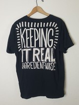 Chipotle Keeping It Real Ingredient Wise T-Shirt L Large Black Employee ... - $241.62 MXN