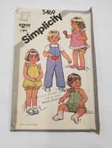 Simplicity 5469 Sewing Pattern Toddler Jumpsuit Romper Pullover Sundress... - $7.88