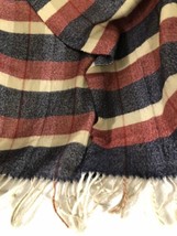 Christian Dior Made in Japan Multicolor Acrylic Cashmaire Winter Warm Soft Scarf - £11.98 GBP