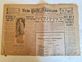 September 28, 1909 Hudson Fulton Celebration New York American Newspaper  - £40.05 GBP