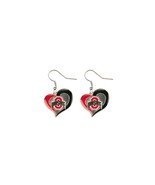 NCAA Ohio State Buckeyes Swirl Heart Earrings - $273.25 MXN