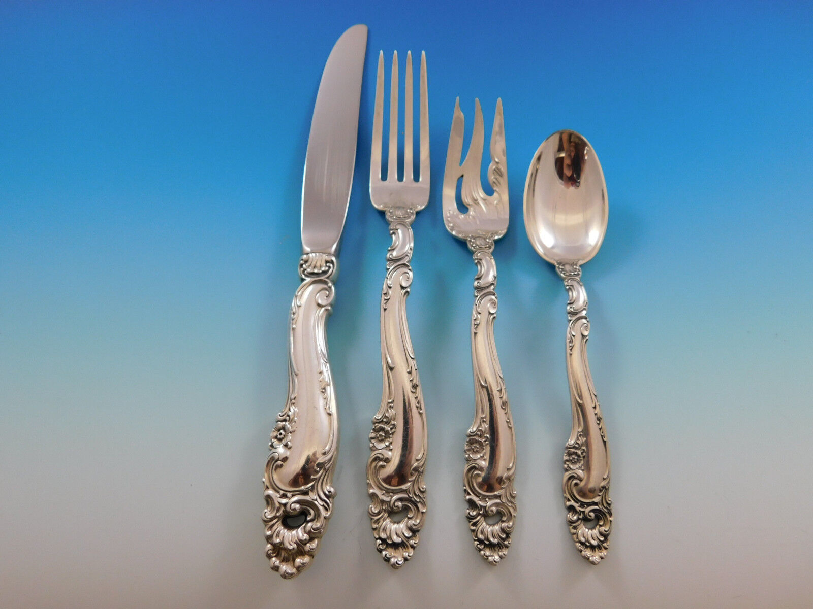 Primary image for Decor by Gorham Sterling Silver Flatware Set for 8 Service 32 pieces