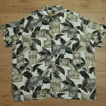 The Foundry Supply Co. 100% Rayon Hawaiian Button Up Shirt Size 3XL Palm Trees - £19.27 GBP