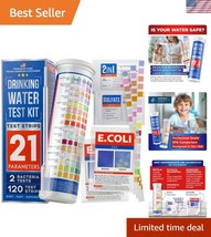 Easy-to-Use 20 in 1 Water Testing Kit - 120 Strips for Safe &amp; Clean Drin... - $756.61 MXN