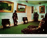Art Gallery Post Memorial Club House Battle Creek MI UNP Chrome Postcard... - $2.92