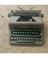 Royal Quiet Deluxe Typewriter  Green Keys Works Over All A Few Keys Stick - $51.41