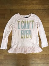 ! childrens place pink knit sweater shirt girls medium 7 - 8 - $7.92