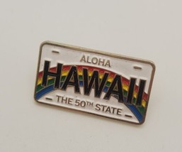 Hawaii License Plate Aloha The 50th State Collectible Souvenir Lapel Hat... - $19.60